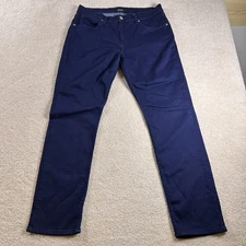 Hudson Jeans Blue Blake Slim Straight Mens 34x30 Blue Medium Wash Stretch Denim