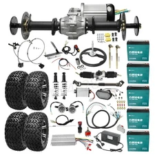 42'' Rear Differential Axle Kit 60V 2500W Motor Battery DIY ATV Go Kart Quad
