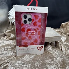 Pink Sky Candy Hearts lollipop MagSafe Phone Case iPhone 12/13 Pro Max New