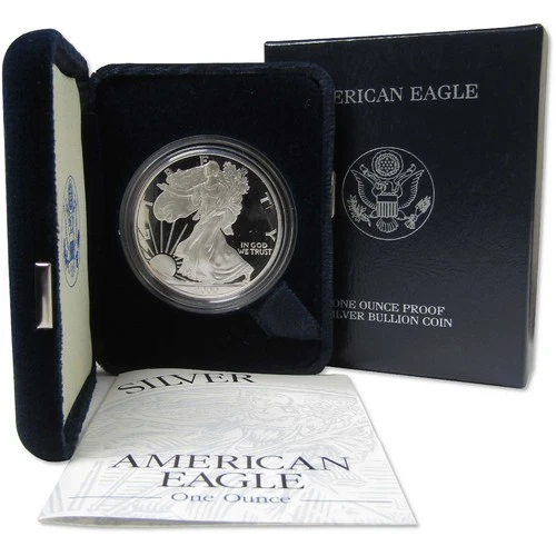 2000 P American Silver Eagle Bullion Proof $1 Coin Collectible OGP COA