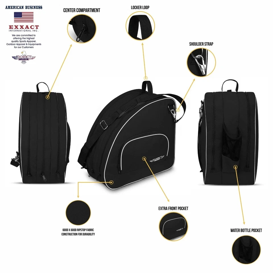 Bolsa de patín sobre hielo Exxact Sports | Bolsa de patín sobre ruedas | Bolsa de patín en línea Foto 3 de 4