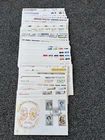 Job Lot of 48 UK GB First Day Covers & Covers FDC's 1981 - 1990 Lot #O51