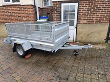 CLH 7x4 Galvanised trailer (livestock ?) with ramp,door and removable divider.