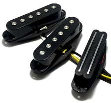 Duo Noiseless SSS Pickup Set Humbucking Rail + Mod Noiseless Single Color Choice