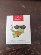Hallmark Beach Day Buddy - Relaxing Turtle - Miniature Keepsake Ornament 2025