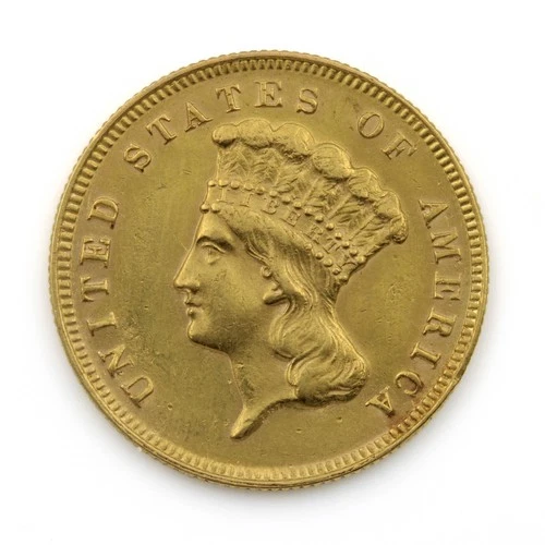 1878 $3 Indian Princess Head Gold United States Coin No Reserve #C800-5