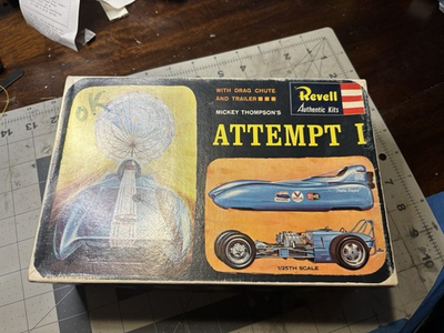 #ad #ad REVELL MICKEY THOMPSON#x27;S ATTEMPT 1 LAND SPEED CAR 1:25 MODEL KIT BOXED H 1288 $67.00