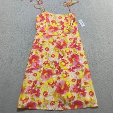 NWT Old Navy Womens Small Dress Multicolor Floral Summer Sleeveless Fit & Flare