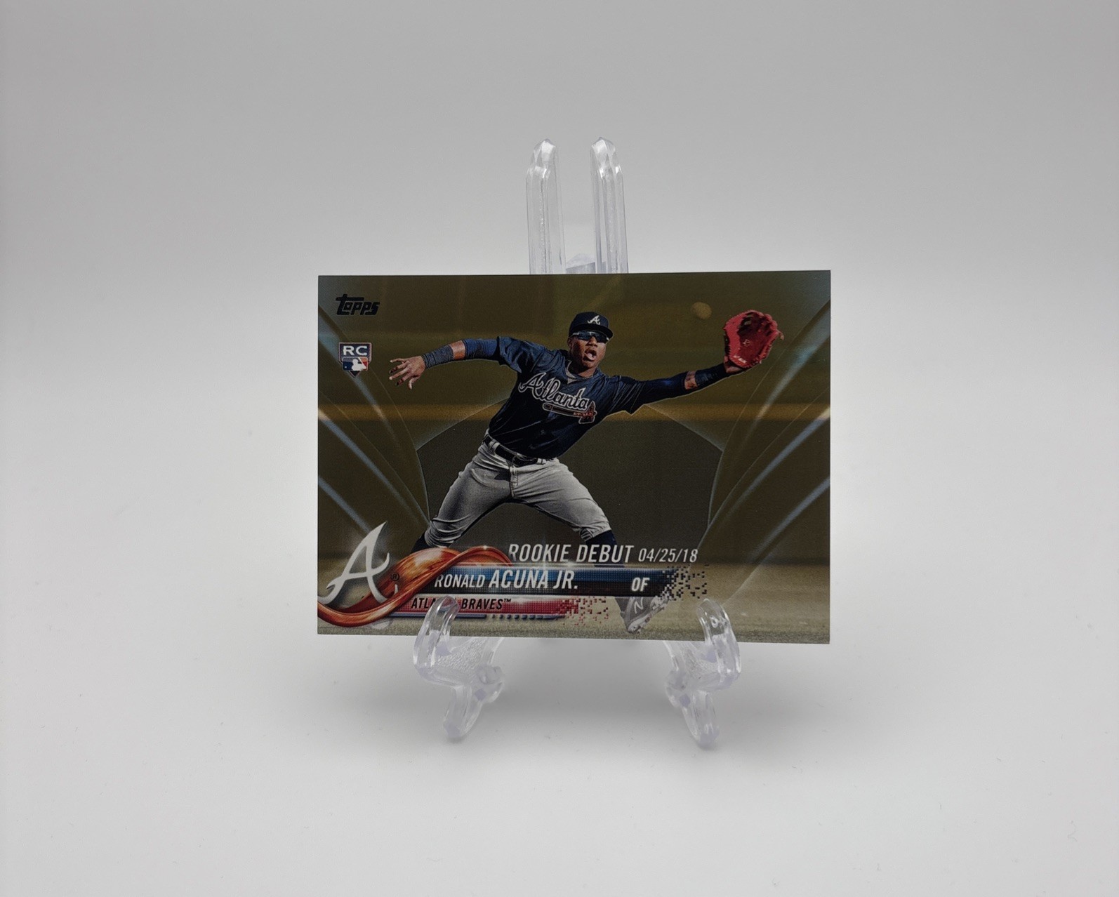 2018 Topps Update Series - Rookie Debut Gold /2018 (RC) Ronald Acuna Jr. #US252