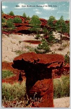 1910 Garden of the Gods Giant Mushroom Postcard Colorado Springs CO Posted