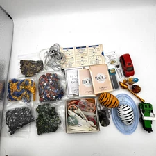 Misc Grab Bag Estate Lot Toys Jewelry Craft Mixed Items Reseller SOLD AS IS