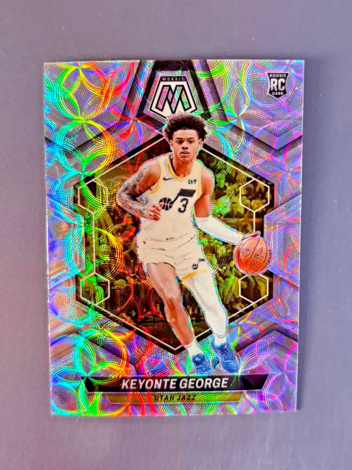 Keyonte George 2023-24 Panini Mosaic Scope Prizm RC #222