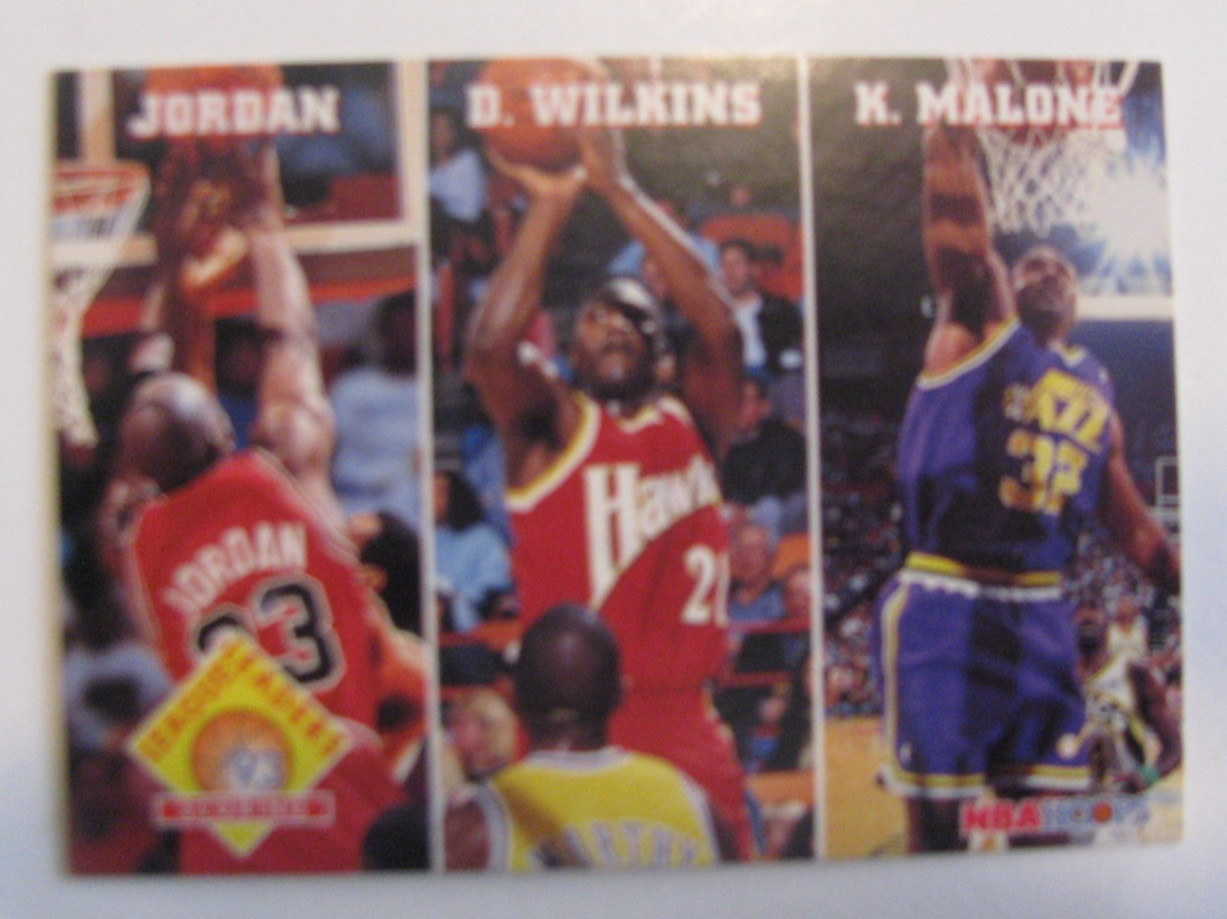1993-94 Hoops League Leaders Michael Jordan/Wilkins/Malone #283 Only $1.25 SHIP!