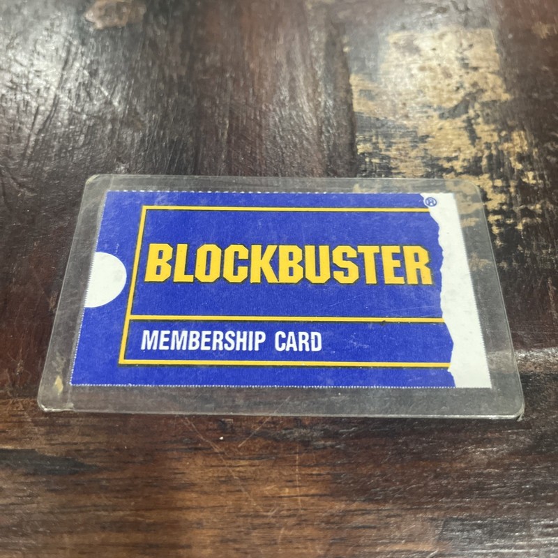 Vintage Blockbuster Membership Card Collectible Laminated