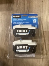 Sealed HART 20V 4.0Ah Lithium-Ion Rechargeable Battery 2-Pack HPB23