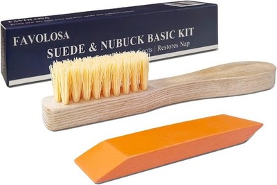 Portable Dry Suede Kit - Sneaker Cleaner & Shoe Care for Light-Colored Nubuck & 