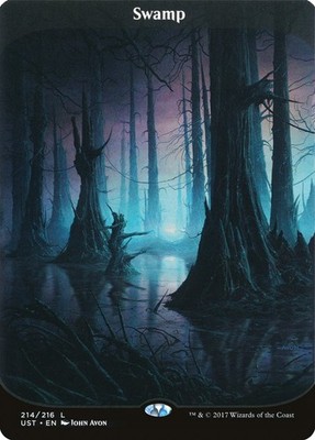 MTG Swamp Full Art - Unstable #214 | eBay