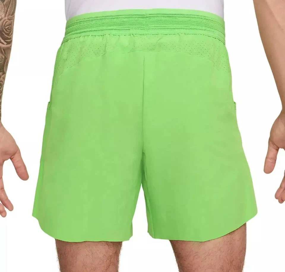 80 美元全新耐克男式 Rafa Nadal Dri-FIT ADV 7 英寸网球短裤 DV2881-313 大号 — 第 2/4 张图片