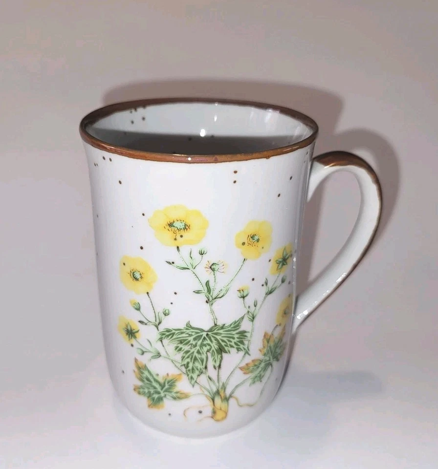 Vintage Takahashi Wildflower Japan Stoneware Speckled Coffee Mug Tea Cup Set Lot - Image 4 of 4