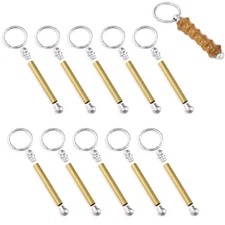 Key Chain Project Kit Satin - Chrome Finish, 10 Pack, Legacy Woodturning