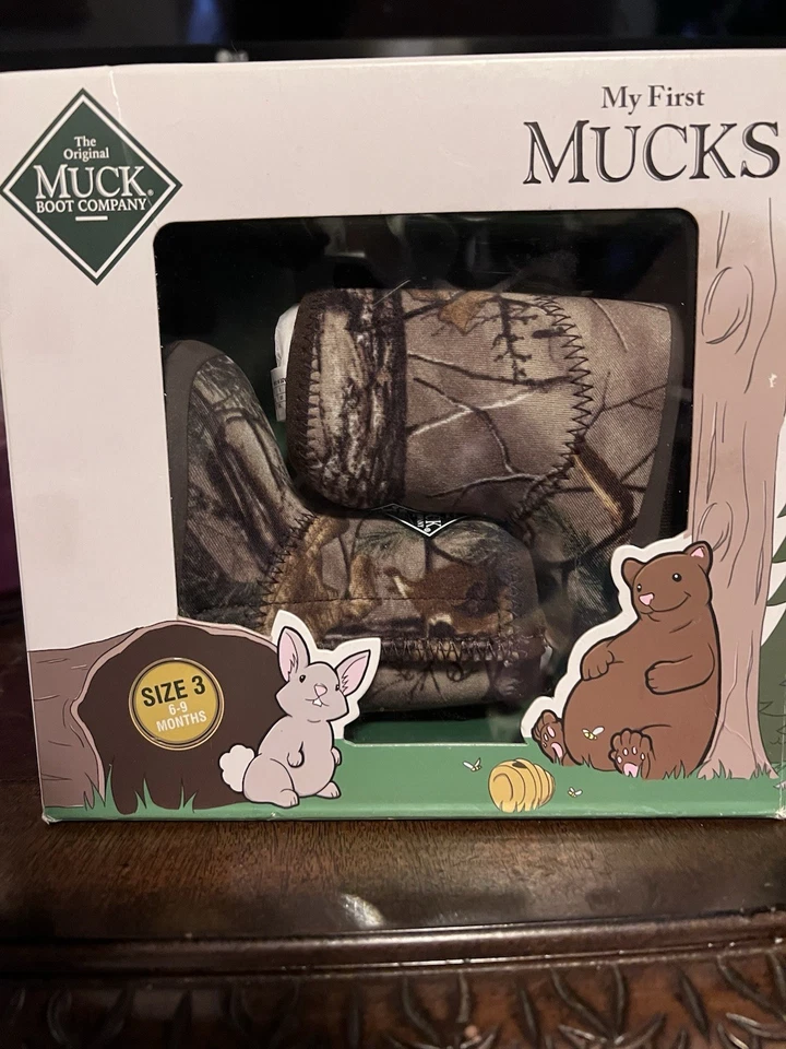 The Original Muck Boot Co. My First Mucks Realtree Camuflaje Talla 4 9-12 Meses Foto 2 de 4