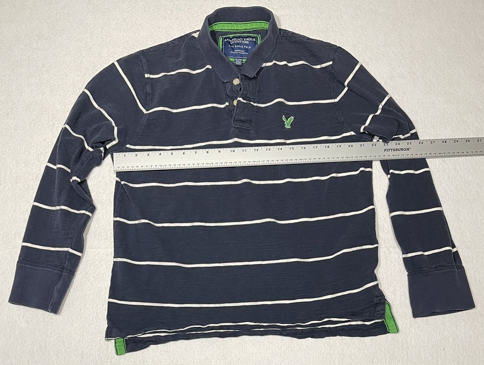 Men's Extra Large American Eagle Collared Henley … - image 4