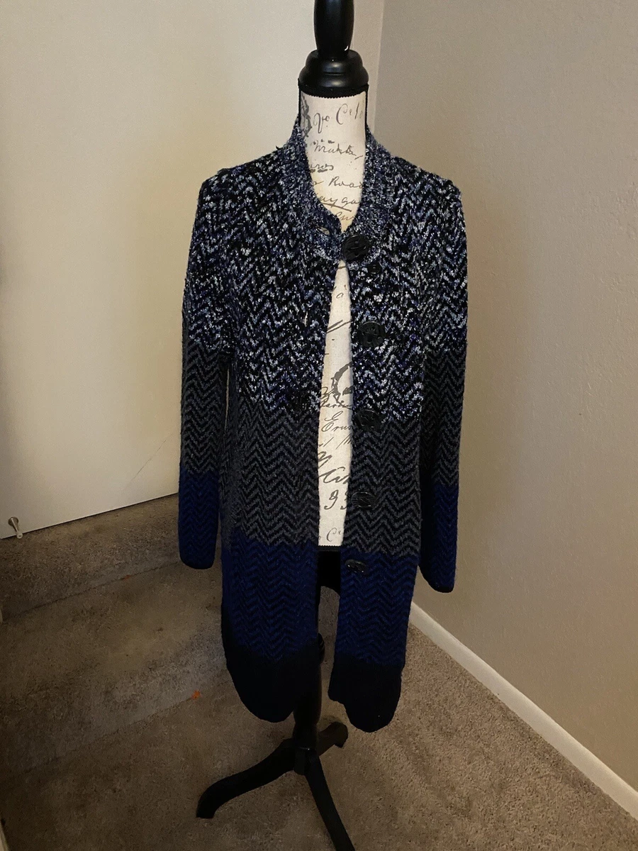Big Cardigan Long Sweater By Laura Ashley Medium