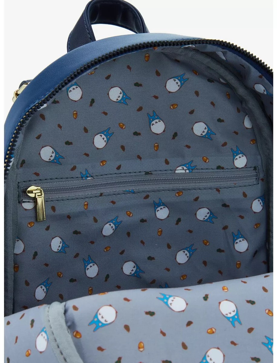 Studio Ghibli My Neighbor Totoro Umbrella Fuzzy Mini Backpack NEW NWT Ghibli My Neighbor Fuzzy Totoro w/Umbrella Mini Backpack  main image 3
