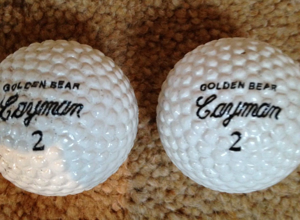 SUPER RARE! X 3 Golden Bear Cayman GOLF BALLS, Jack Nicklaus eBay