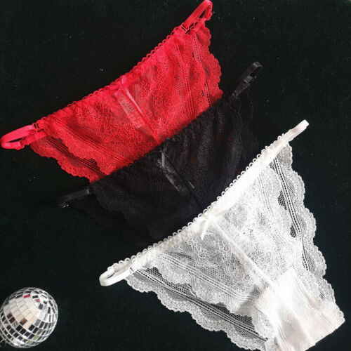 Sexy Womens Lace Floral G String Thongs Low Waist Sexy Ladies Panties Underwear - Picture 5 of 11