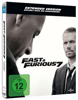 Fast & Furious 7 - Extended Version Blu-ray Steelbook, Limited Edition NEU OVP