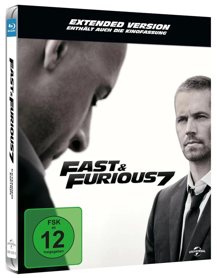 Fast & Furious 7 - Extended Version Blu-ray Steelbook, Limited Edition NEU OVP - Bild 1 von 1