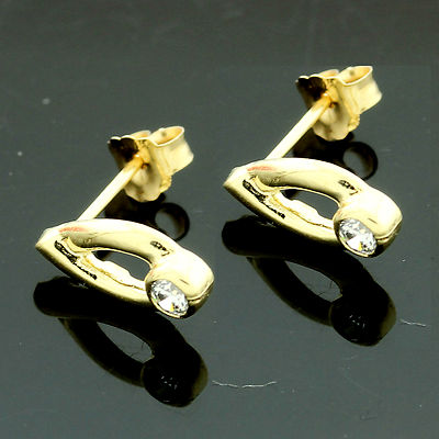 Ohrstecker 9 kt Gelbgold Set C/Z GESCHENK VERPACKT