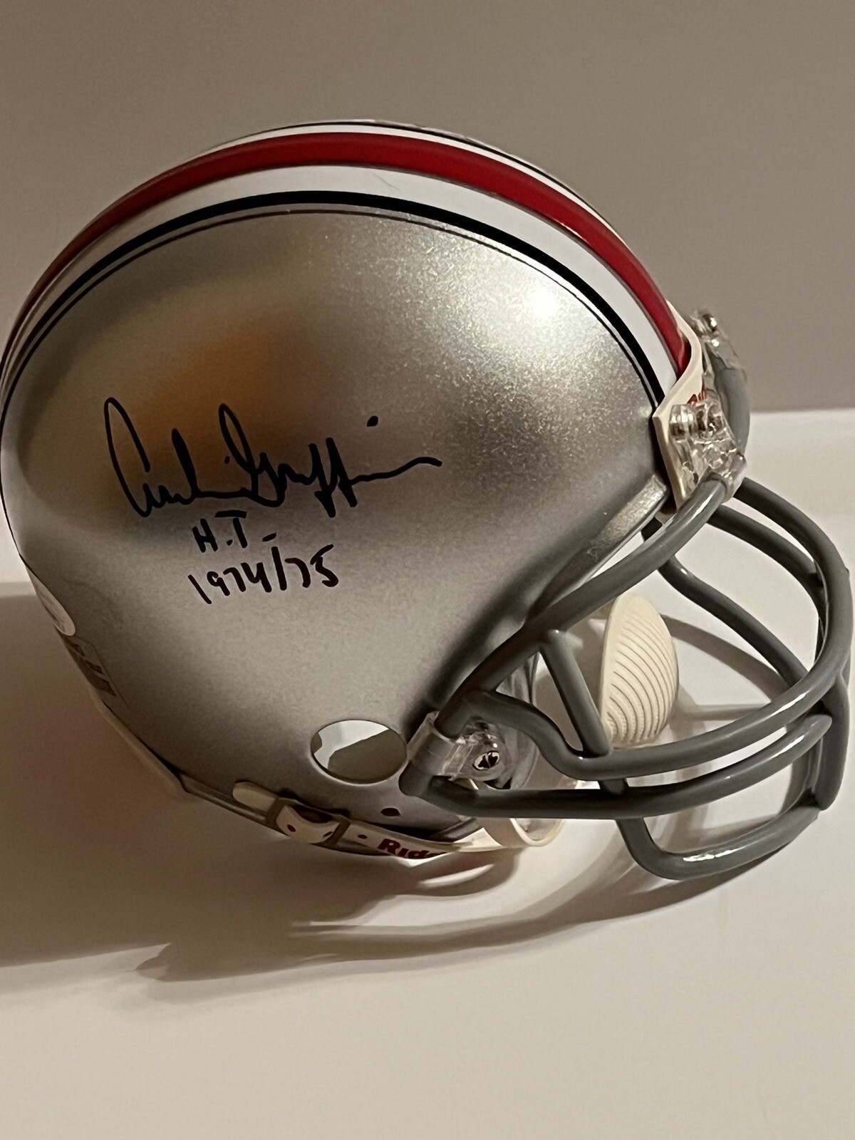 Archie Griffin Autographed Signed Ohio State Buckeyes Ohio State Mini Helmet Jsa Witness HT 74/75 