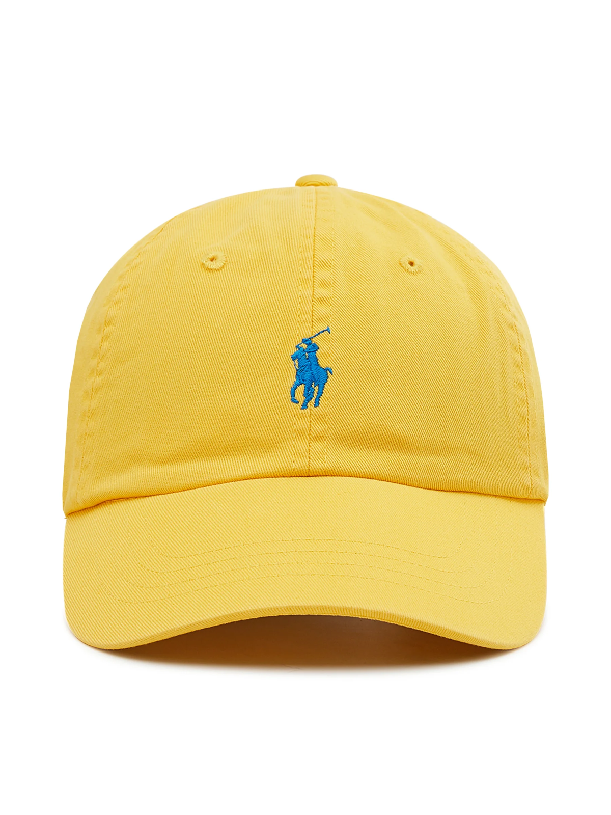 Polo Ralph Lauren Uomo Ricamato Pony Cotone Chino Berretto da Baseball Pinna Gialla