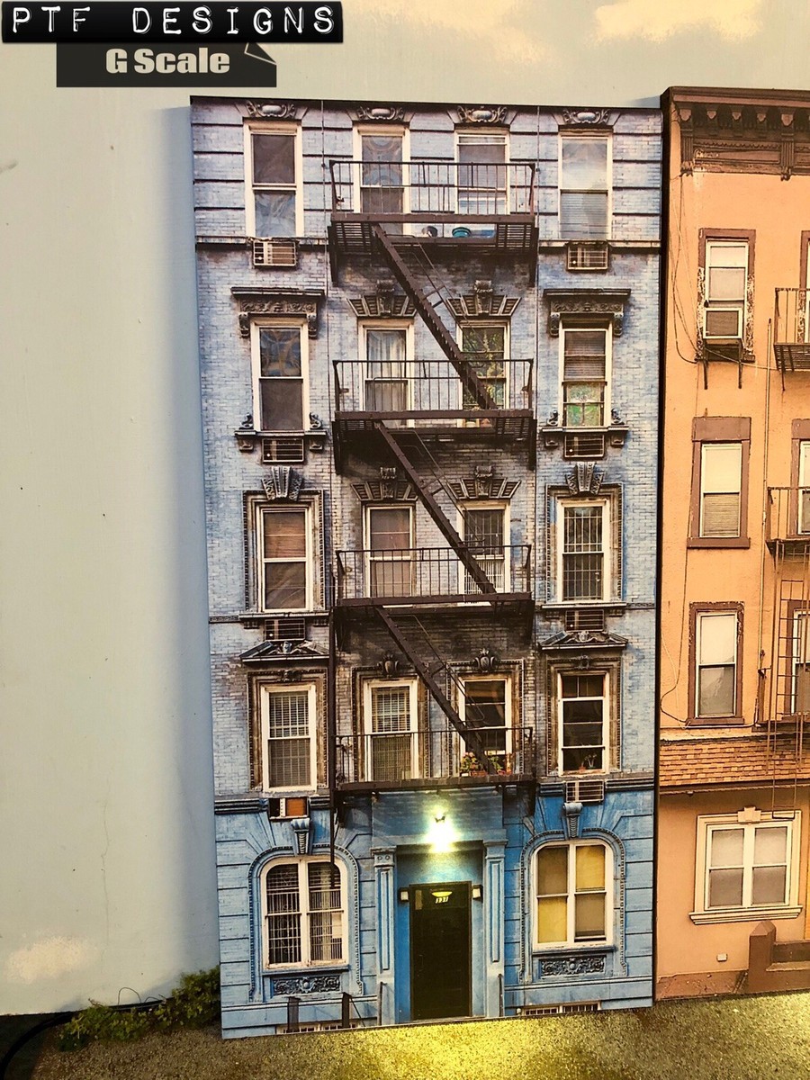 G Scale Scratch Built APARTMENT #2 w/LED Building Front Flat MTH