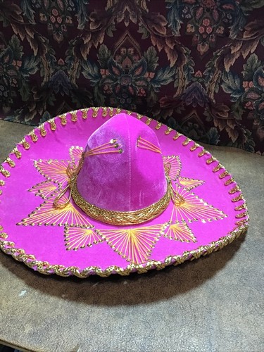 Vintage Pink Pigalle Sombrero Size 7 1 