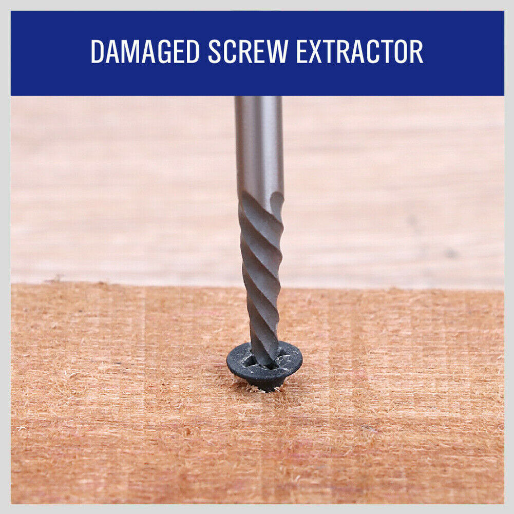 10pcs Screw Extractor + Left Hand Cobalt Drill Bits Set EASY OUT BROKEN BOLT eBay