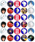 Big Hero 6 x 30 Cupcake Toppers Edible Wafer Paper Fairy Cake Toppers