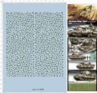 1/35 German king tiger speckle painting Dark Green Tank Markings Water Decal