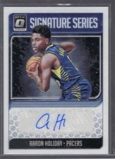 AARON HOLIDAY 2018-19 DONRUSS OPTIC SIGNATURE SERIES AUTO RC #SG-AHD