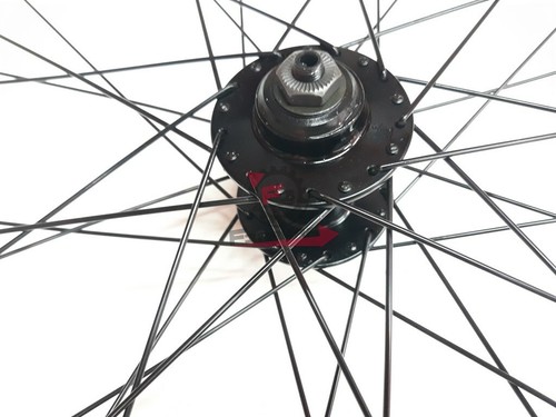 305591155 RUOTA 27,5 MTB ANTERIORE DISCO NERA - Picture 4 of 4