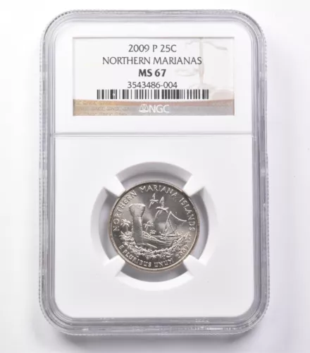 MS67 2009-P Washington Quarter Northern Marianas NGC *5445