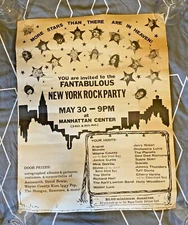  Vintage -1976 Ramons,Kiss,Blondie,Richard Hell,Tuff Darts Rare Show Poster-NYC