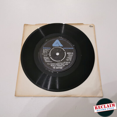 the drifters ill know when true love really passes by 7'' vinyl record VGC