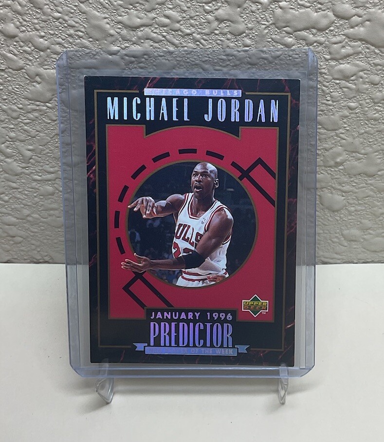 Michael Jordan 1995-96 Upper Deck Predictor Exchange Player Of The Week Card #H2