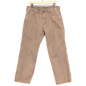 Prana Taupe Brown Flannel-Lined Pants 