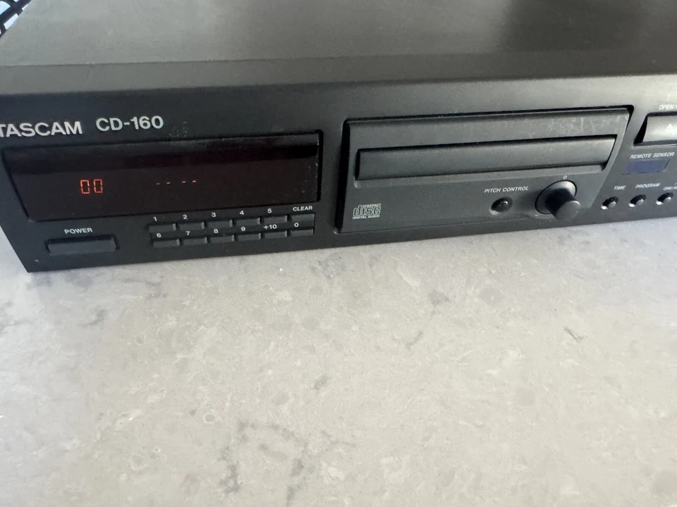 TASCAM CD-160 CD Player 🎶 FOR PARTS - As Is - Power Cord Attached (Not Cut) - Image 3 of 4