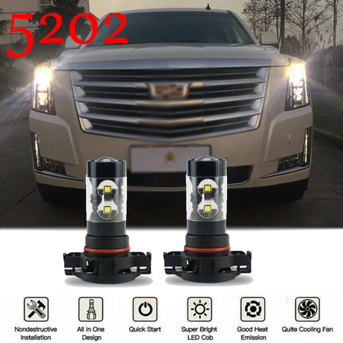 6000K LED Daytime Running Light DRL Bulb For Cadillac Escalade ESV EST 2007-2014