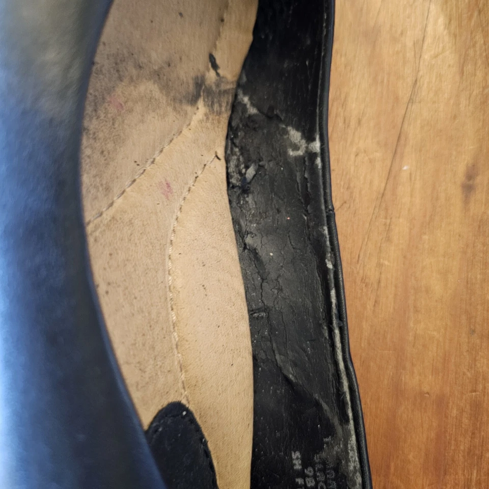 Zapatos de salón Earth Tamarack 9B negros de cuero para mujer negocios evento formal Foto 4 de 4